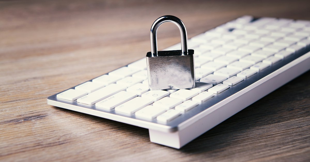 Digital lock and secure encryption concept representing personal online privacy